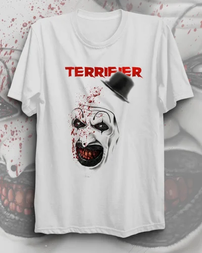 T-shirt-classic-preta-Hello-Terrifier