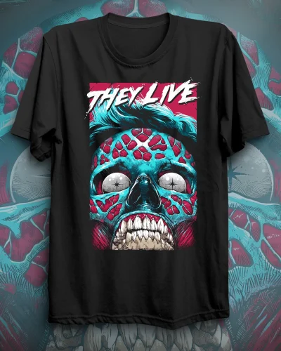 T-shirt-classic-preta-They-Live-Hipnotizer